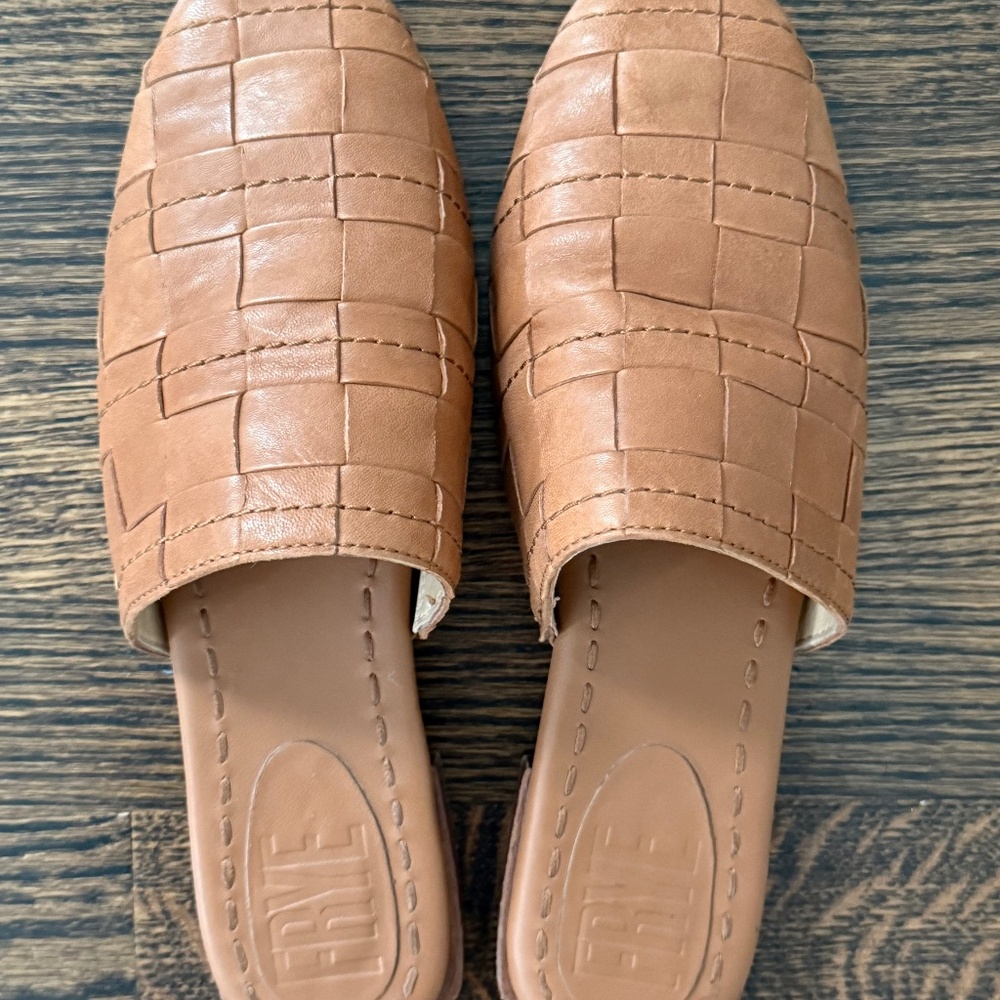 Frye Cara Woven Mules